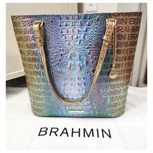 NWT Brahmin Ezra Multi Adama Geniune Leather w/dustbag